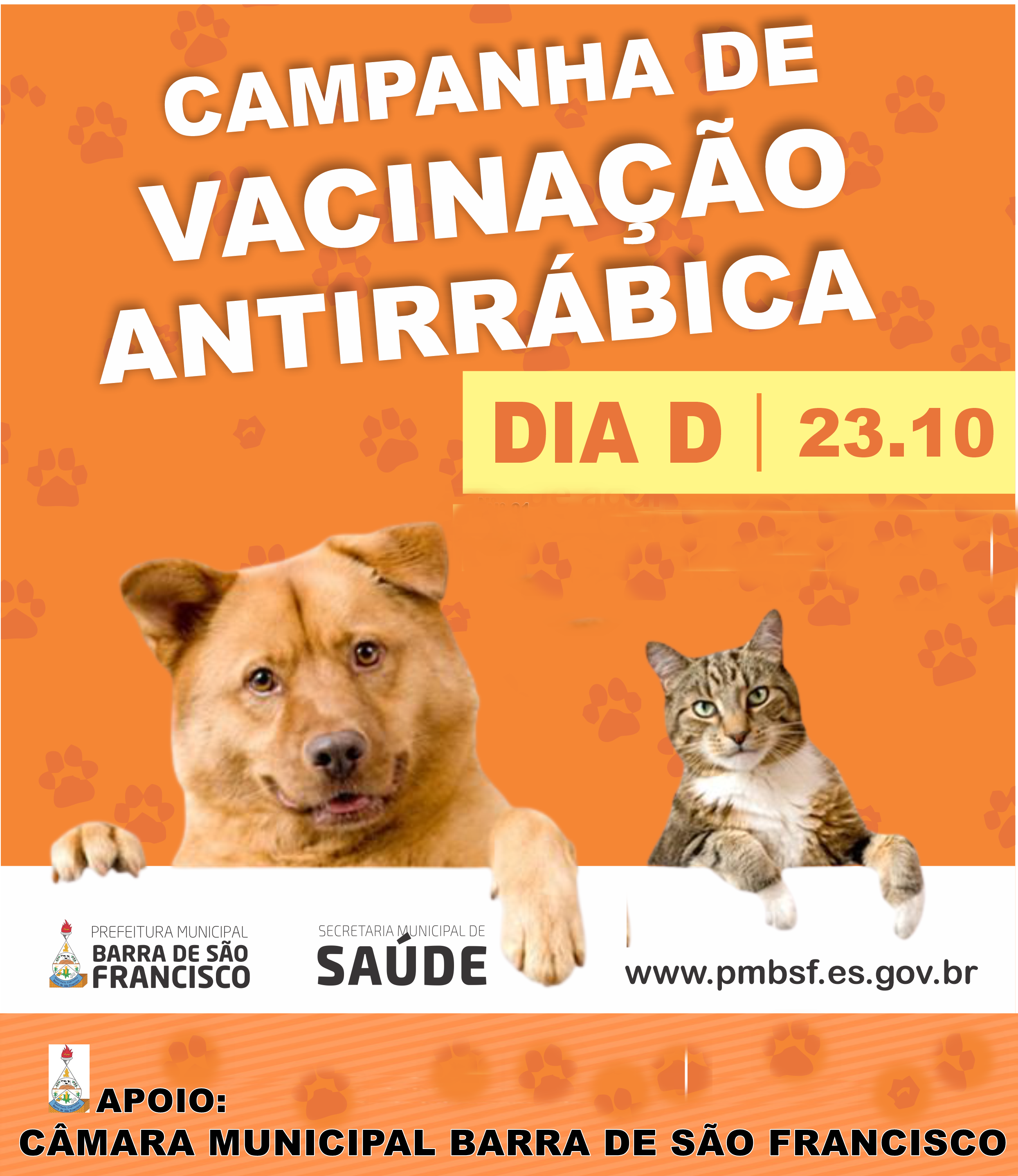 Campanha Nacional de Vacinação Animal Contra Raiva (Canina e Felina)