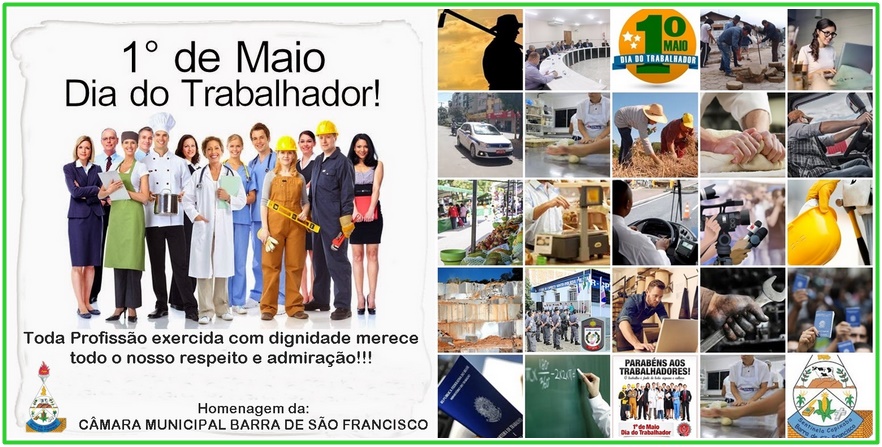 Salve 1º de Maio - Dia do Trabalhador!!!