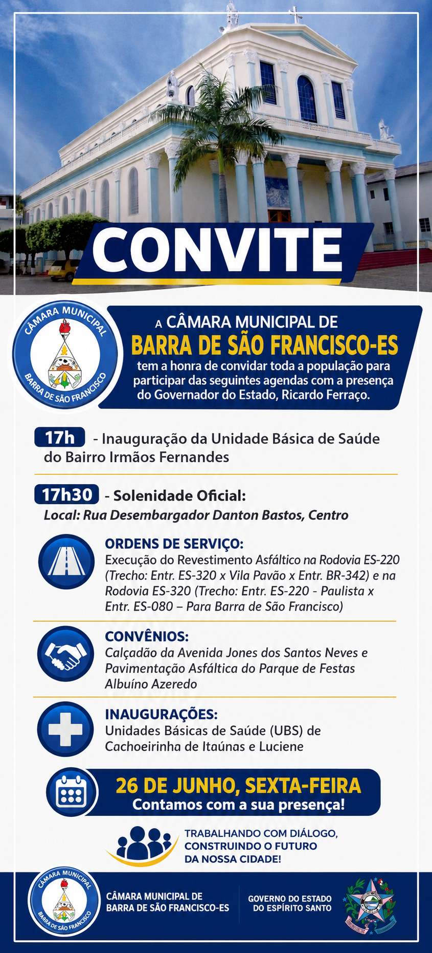 Câmara Municipal convida