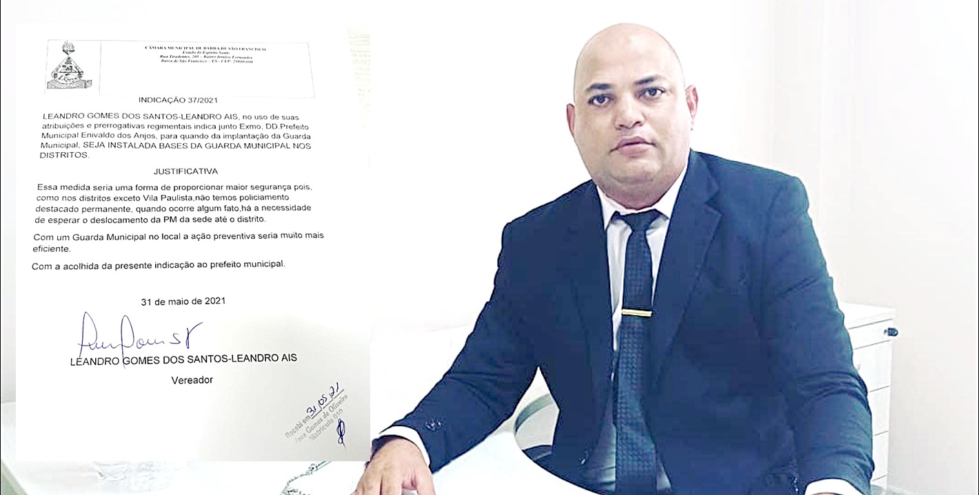 Leandro Ais quer bases da Guarda Municipal no interior
