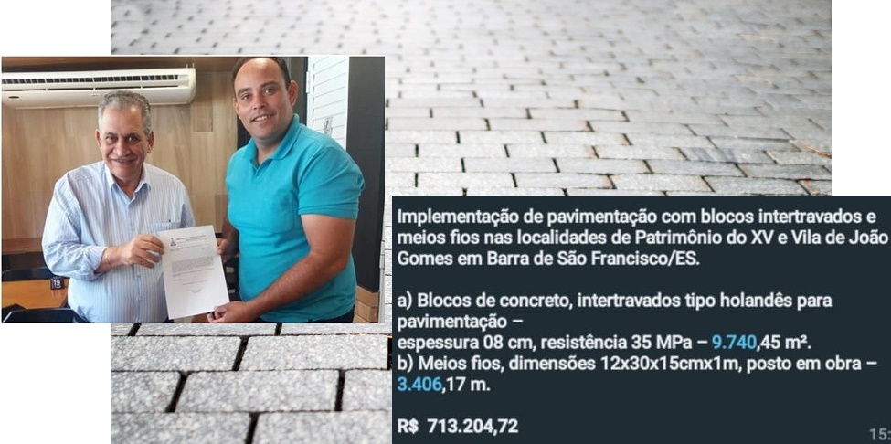 Lemão Vitorino comemora liberação de recursos para calçamentos em Vila João Gomes e no Cascudo