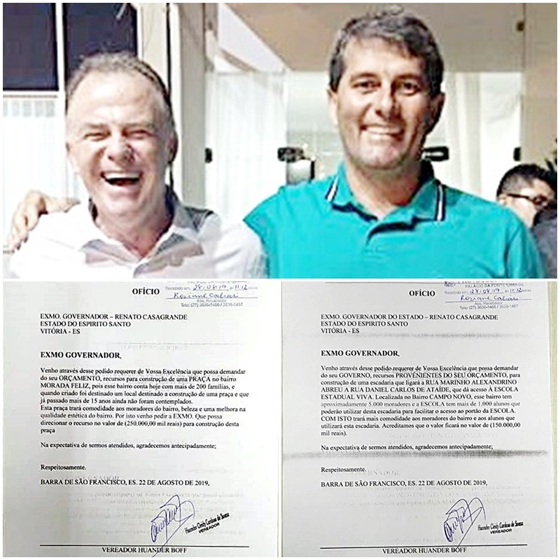 Vereador Hander Bofe afirma que governador Casagrande garantiu obras no bairro Campo Novo