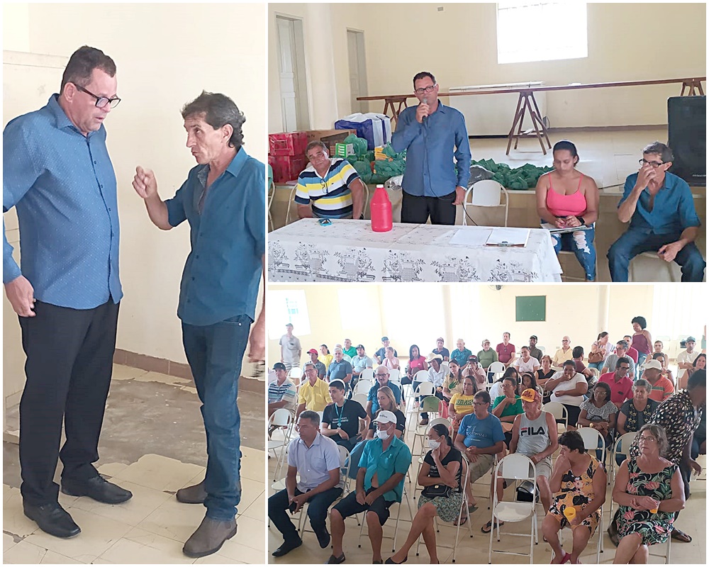 Vereador Carabina participa de reunião de feirantes