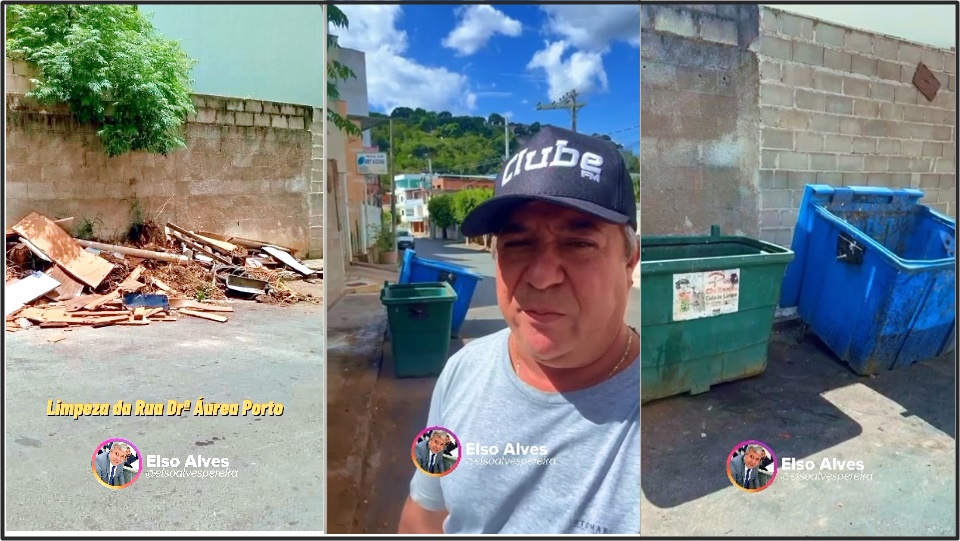  Vereador Elso agradece limpeza em via