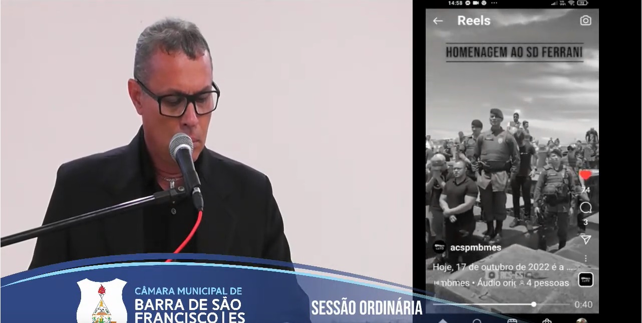 Vereador Farias lamenta mortes de colegas e se emociona na tribuna