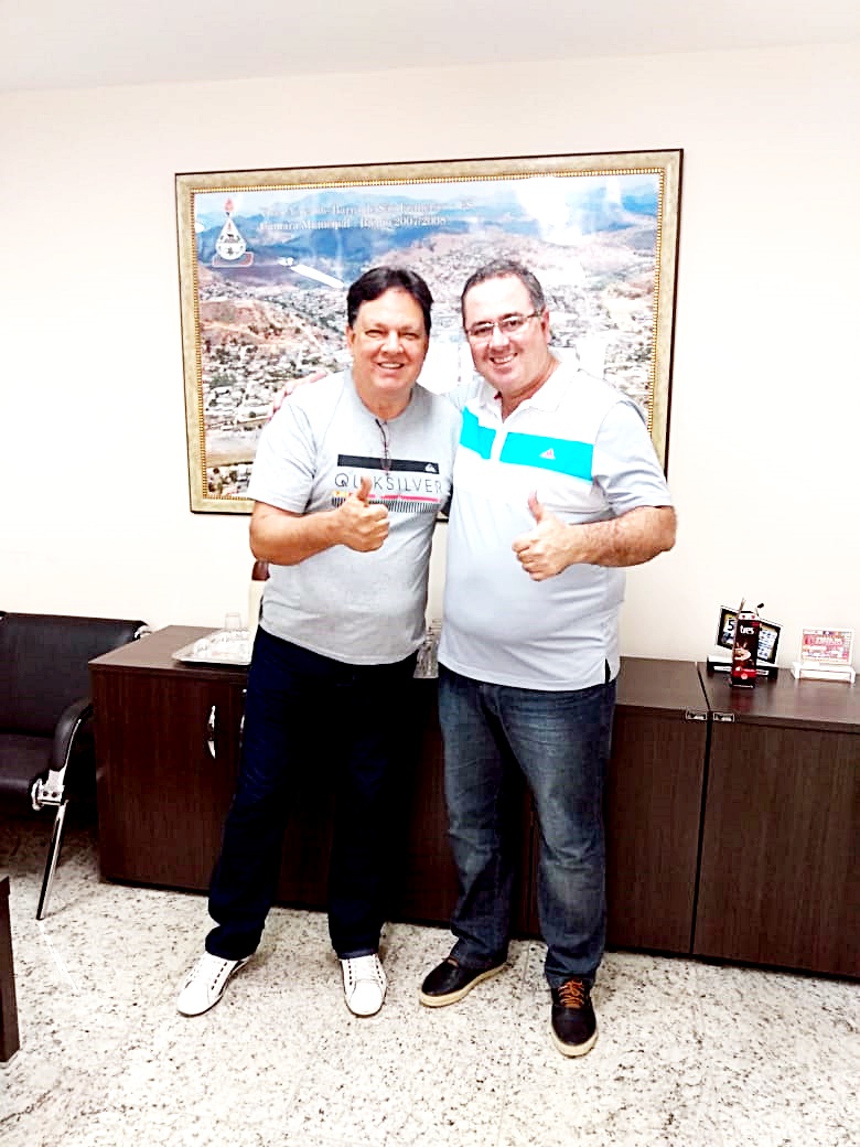 Ex-vereador Adilson Perninha visita gabinete da Presidência da Câmara