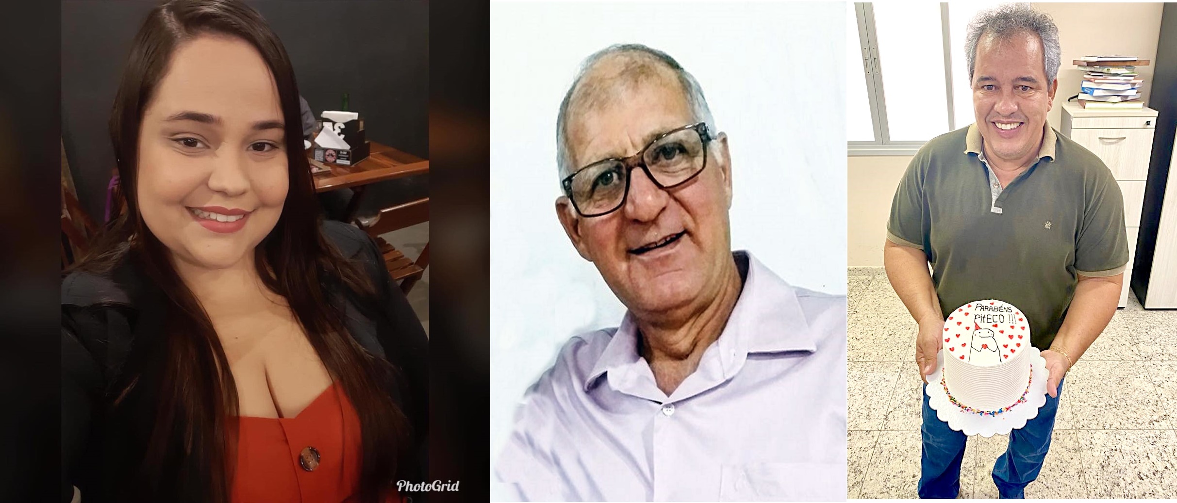 Vereador Lula ,Waldeles Cavalcante e Emilena Moraes comemoram aniversário