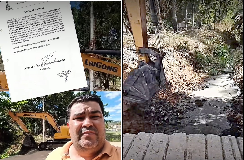 Borrinha agradece limpeza dos rios de Paulista