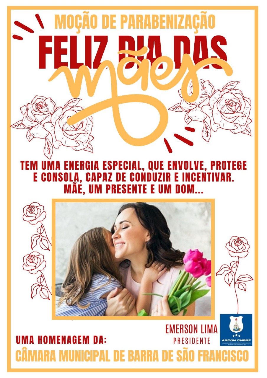 Mães serão homenageadas na sessão legislativa dia 12