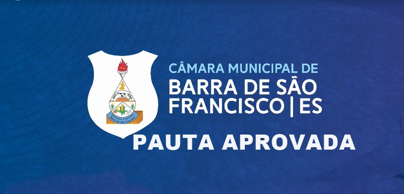 Veja a pauta da sessão dessa segunda feira dia 09 