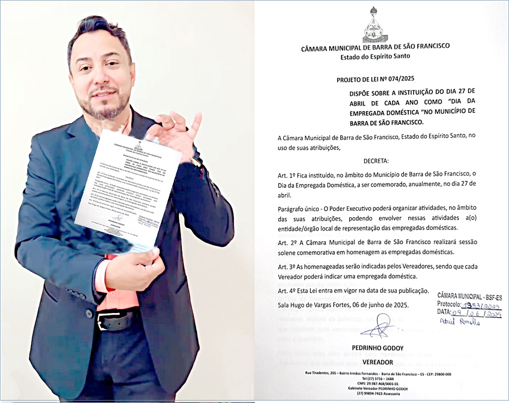 Pedrinho Godoy apresenta projeto para homenagear as 