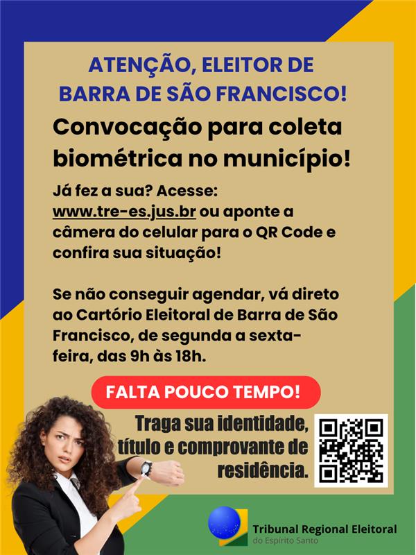 Eleitor está sendo convocado para Coleta Biométrica 2025